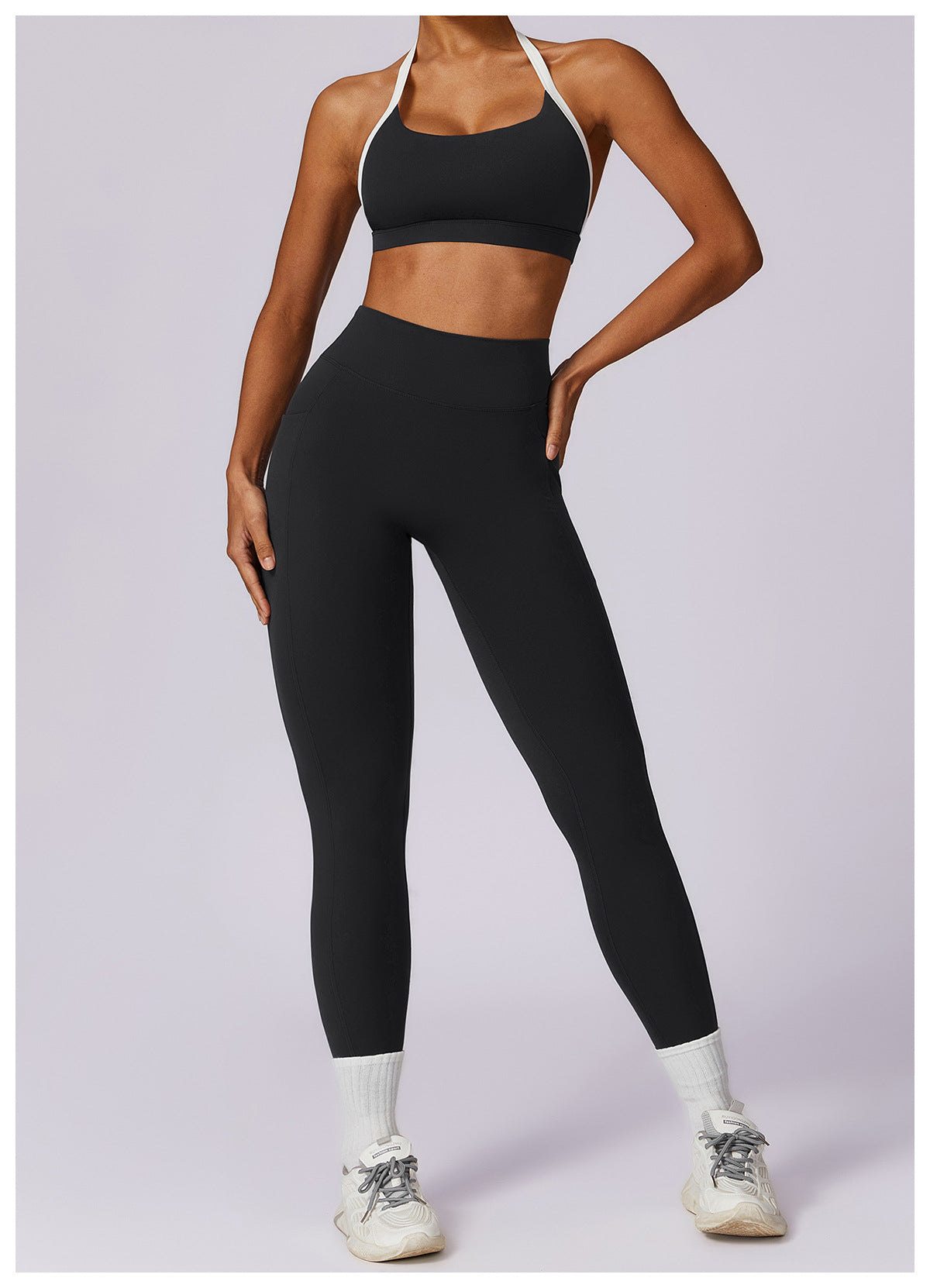 Veronica Contrast backless top