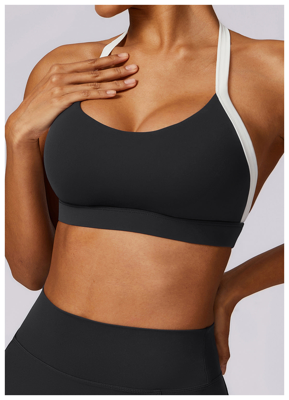 Veronica Contrast backless top