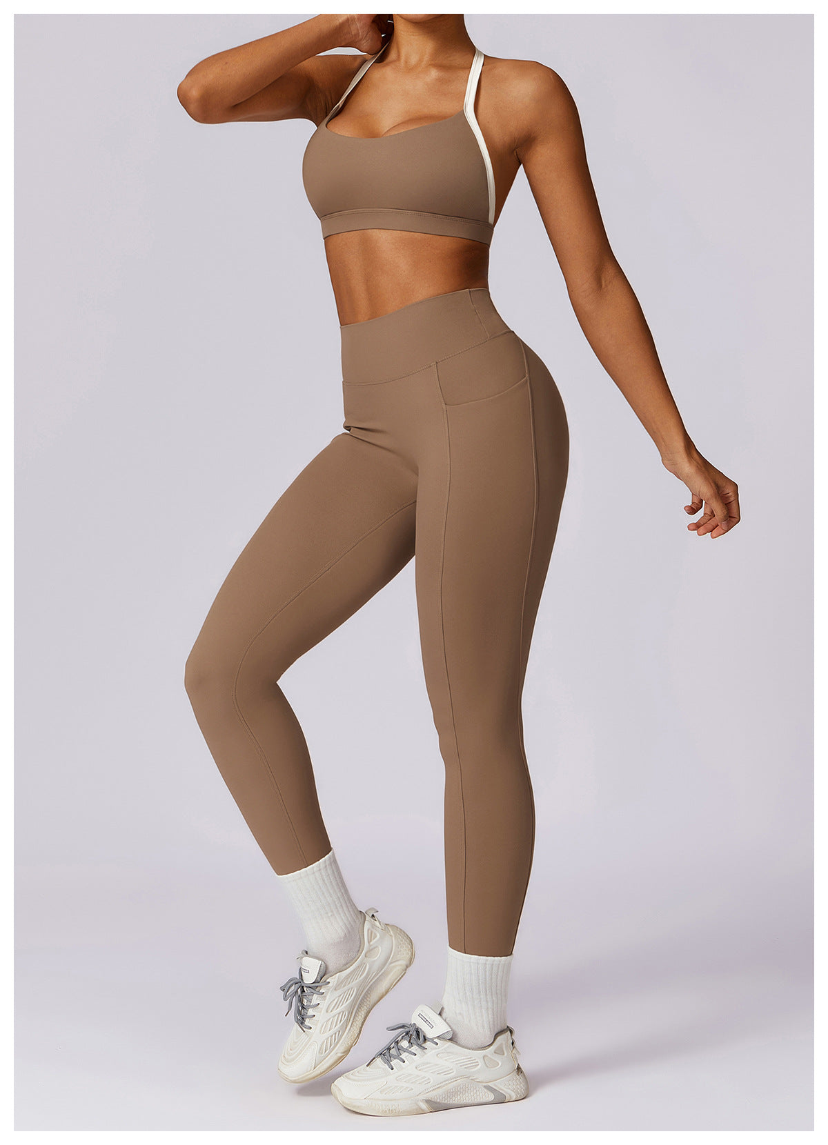Veronica Contrast backless top