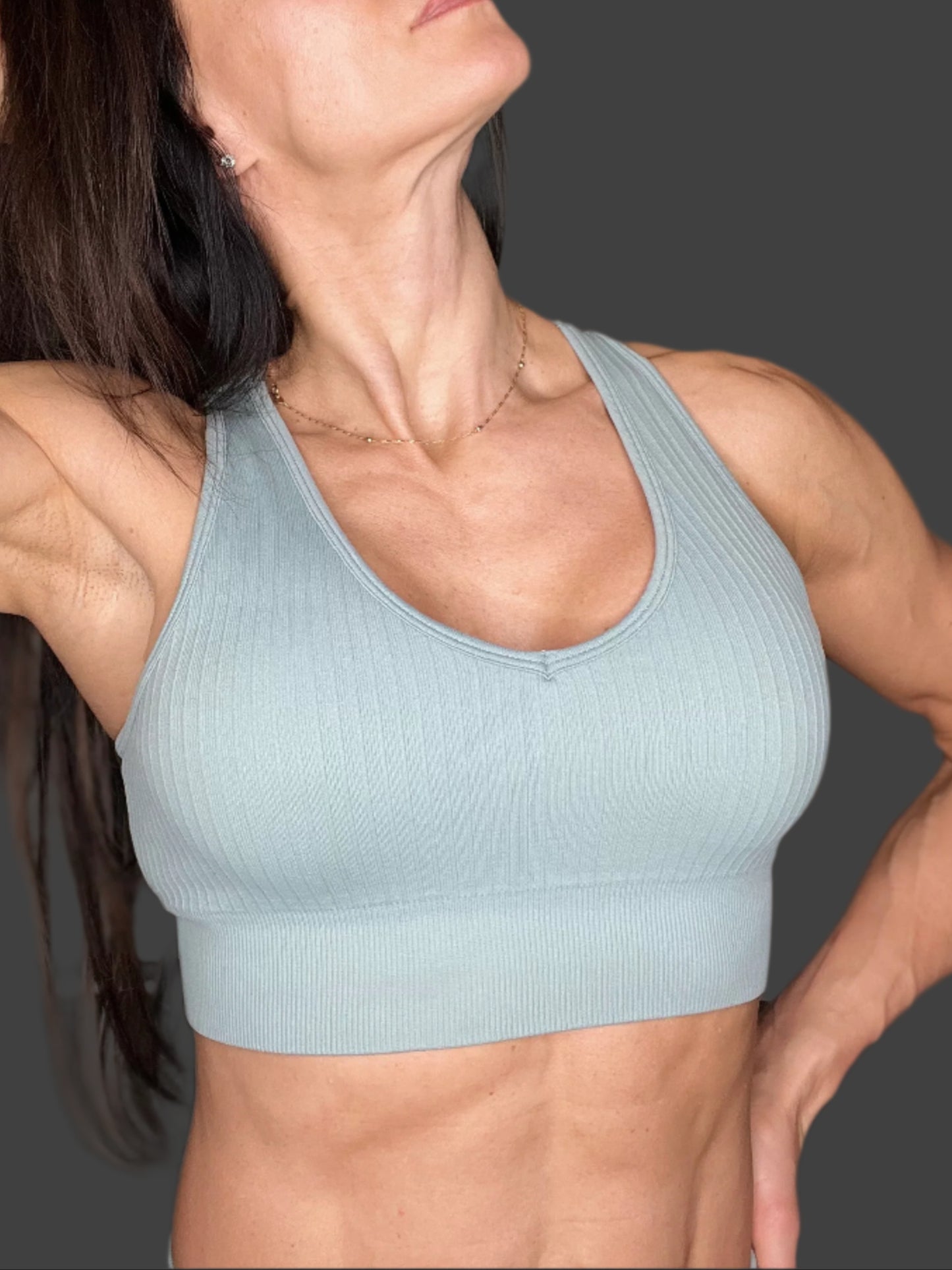 Isabel Seamless Racer sports bra