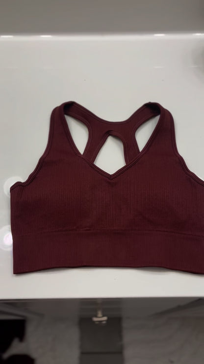 Isabel Seamless Racer sports bra